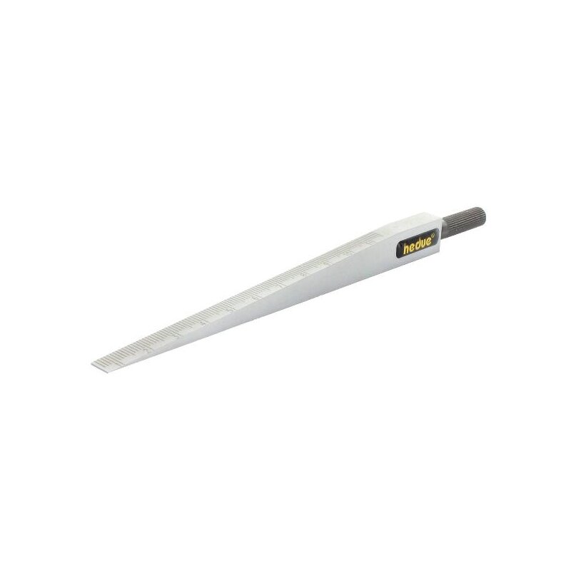 MIB Messkeil 202x12x8 Mm – Spaltbreitenmessung 0,1 Mm Ablesung, Stahl, Mattverchromt