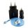 hedue Micro-USB-Kabel, Ladegerät, Auto-Adapter