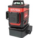 Futech MultiCross 3D Compact Multi-Linienlaser - Grün | Aktions-Set mit Line Tracer Empfänger + 180cm Stativ
