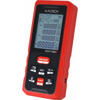 Futech Disty 40 Laserentfernungsmesser - Rot
